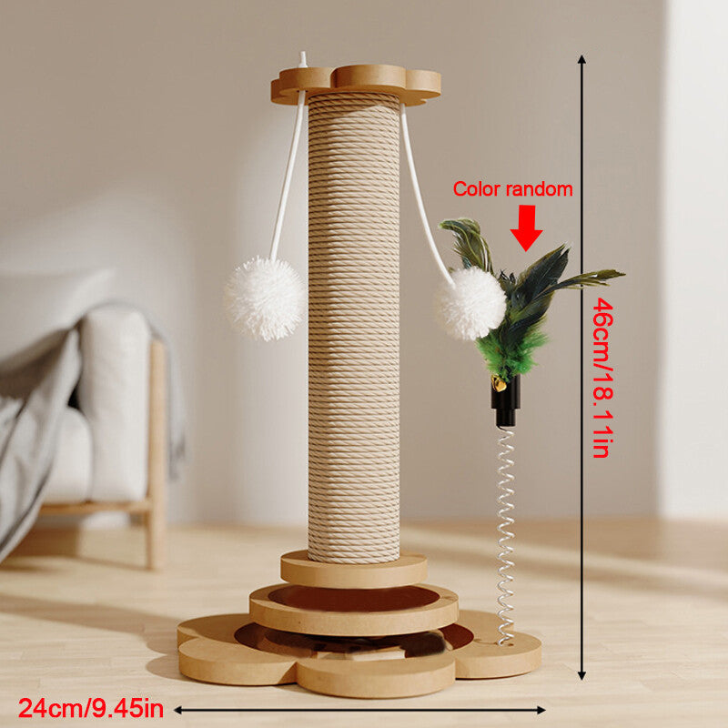 Tall Natural Sisal Cat Scratching Post.