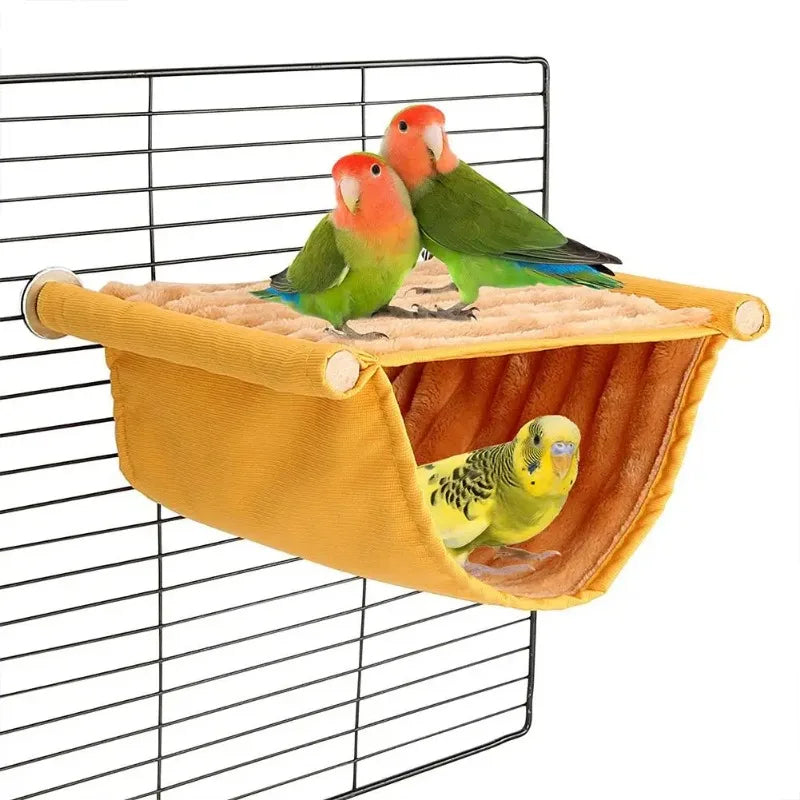Pet Hanging Hammock Warm Nest Bed Parrot House Removable Washable Bird Cage Perch for Hamster Lovebird