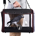 Lightweight Bird Carrier, Bird Travel Cage (Large 19 X 12 X 13, Black)