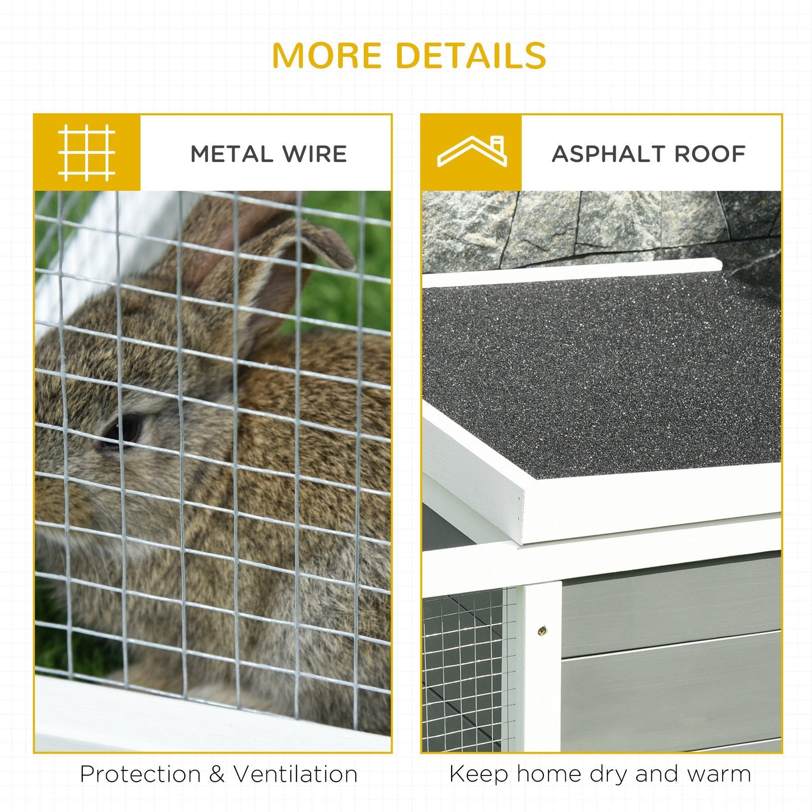 Rabbit Hutch Small Animal Cage Pet Run Cover, with Water-Resistan