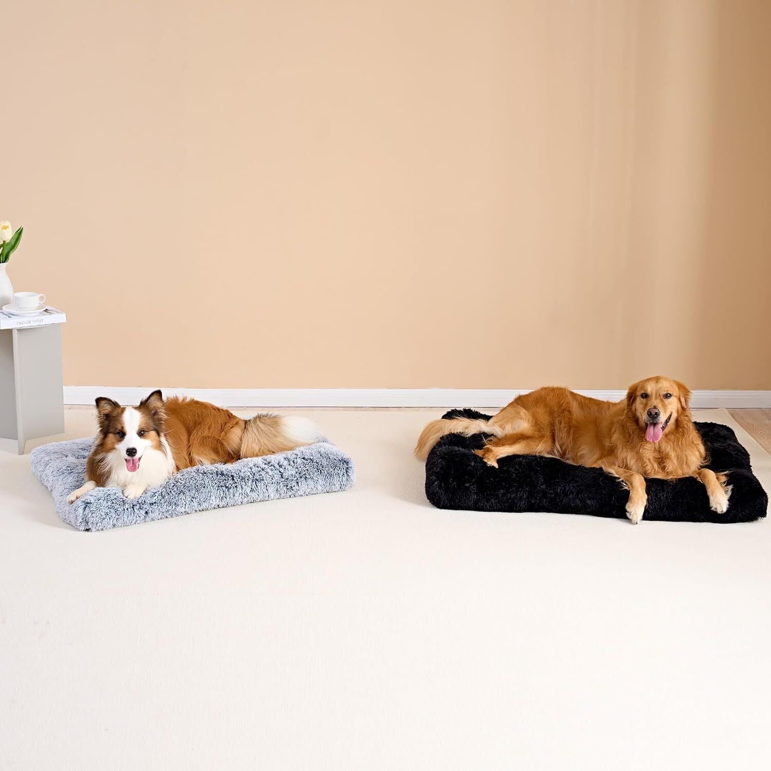 Dog Bed Soft Pet Cushion Large Dog Crate Puppy Cat Mattress Washable Pad Mat Xl