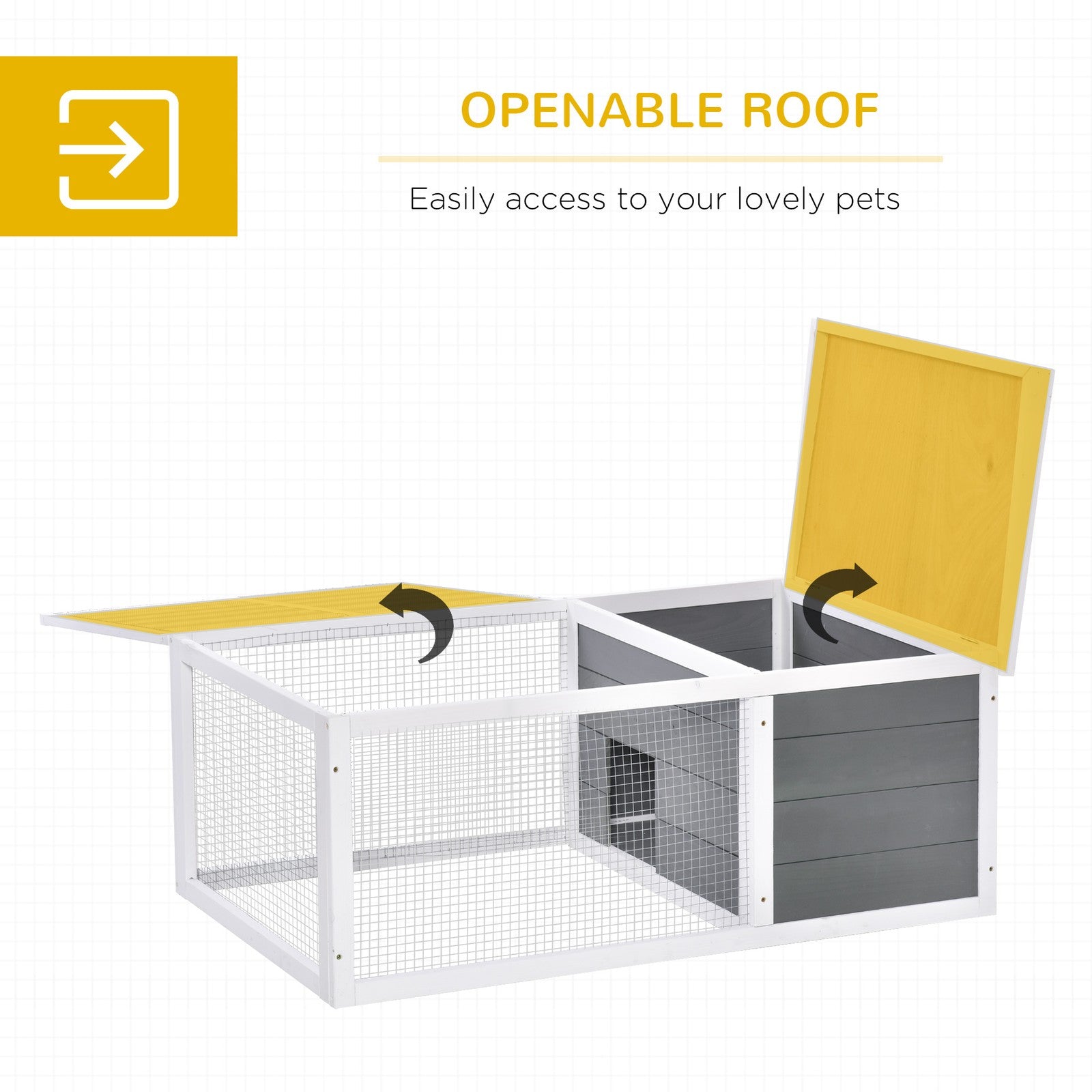 Rabbit Hutch Small Animal Cage Pet Run Cover, with Water-Resistan