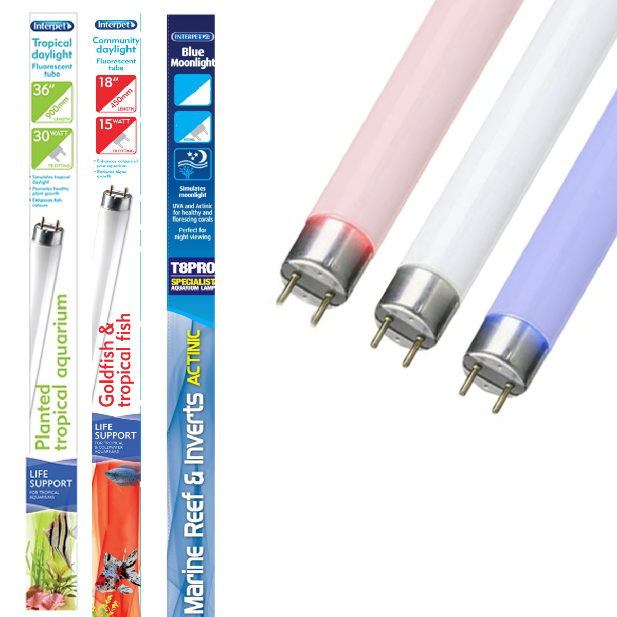 Interpet T5/T8 Aquarium Replacement Light Tube