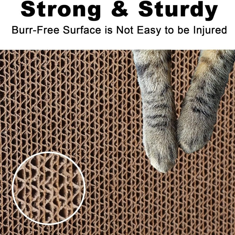 Corrugated Cardboard Cat Scratcher Box (5-Pack).