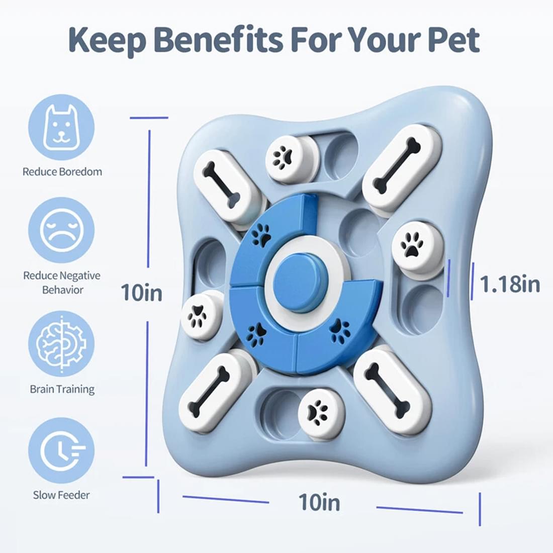 Interactive Dog Puzzle Feeder Toy.