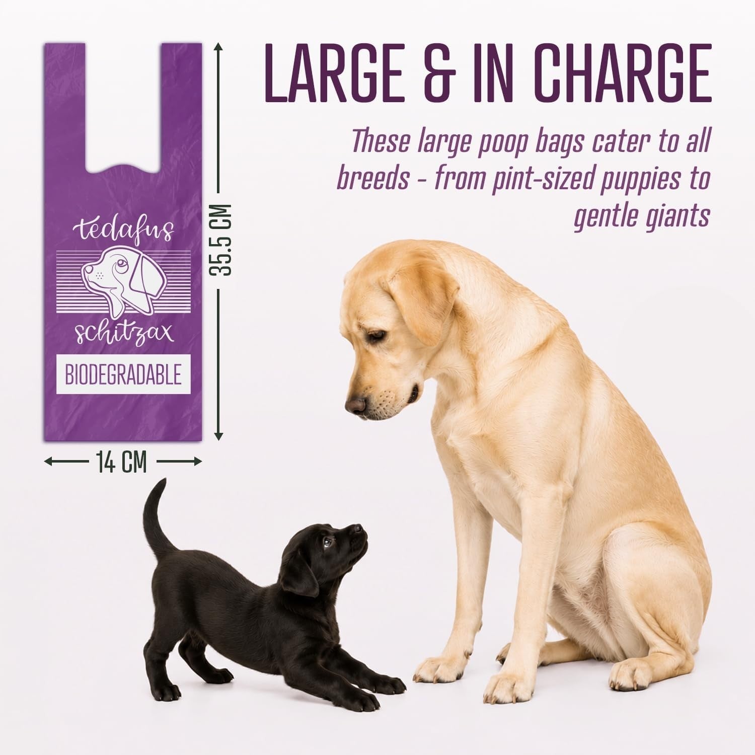 Dog Poo Bags 270 Biodegradable Doggie Poop Bags Thick Refill Rolls Tie Handles