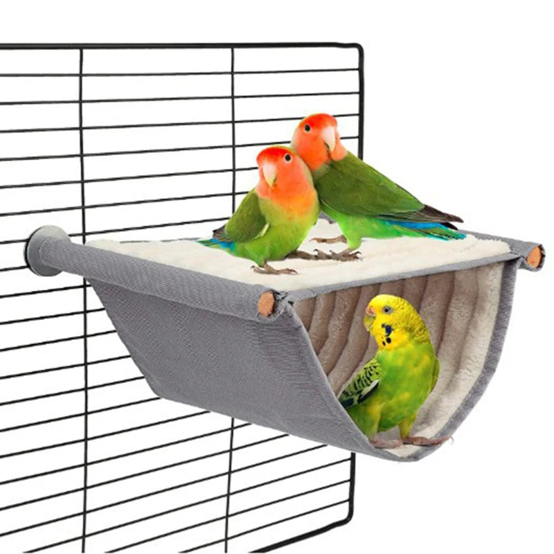 Pet Hanging Hammock Warm Nest Bed Parrot House Removable Washable Bird Cage Perch for Hamster Lovebird