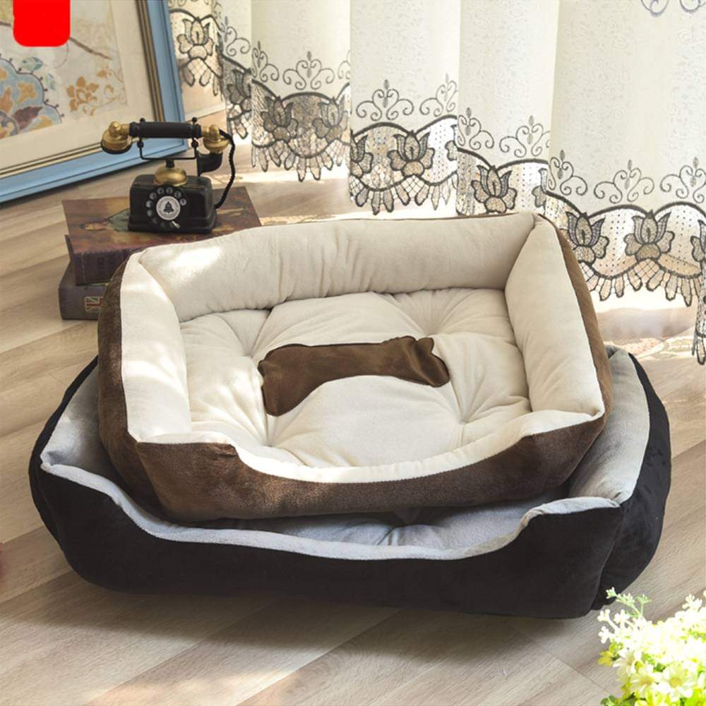 Washable Plush Dog Bed.