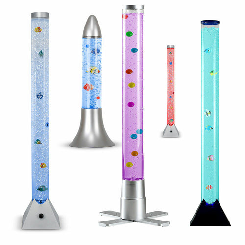 LED Bubble Lamp Novelty Light Colour Changing Tower Tube Sensory RGB Lighting