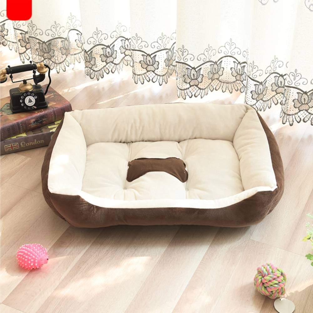 Washable Plush Dog Bed.