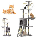 Multi-Level Cat Tree Tower with Scratching Post & Plush Cave.