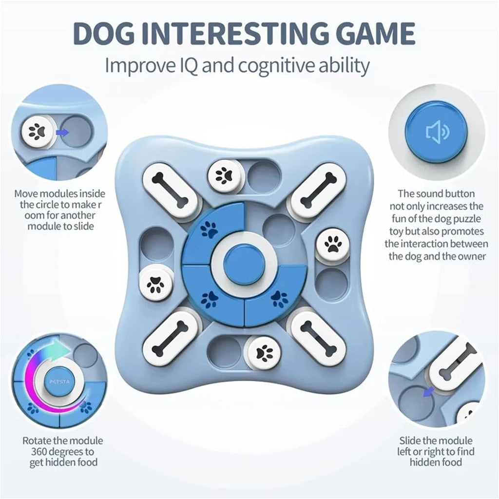 Interactive Dog Puzzle Feeder Toy.